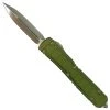 Microtech Signature Series OD Green Ultratech II OTF Knife, Apocalypse Bronze Blade