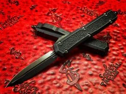 Microtech MAKORA Double Edge Shadow DLC Standard Signature Series OTF Knife