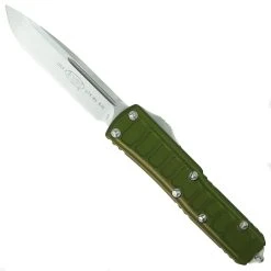 Microtech Signature Series OD Green UTX-85 II OTF Knife, Stonewash Blade