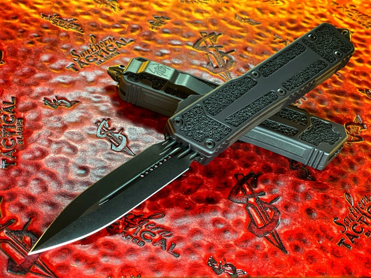 Microtech Scarab II Shadow OTF Automatic Double Edge DLC Blackout 1 Microtech Scarab II Shadow OTF Automatic Double Edge DLC Blackout