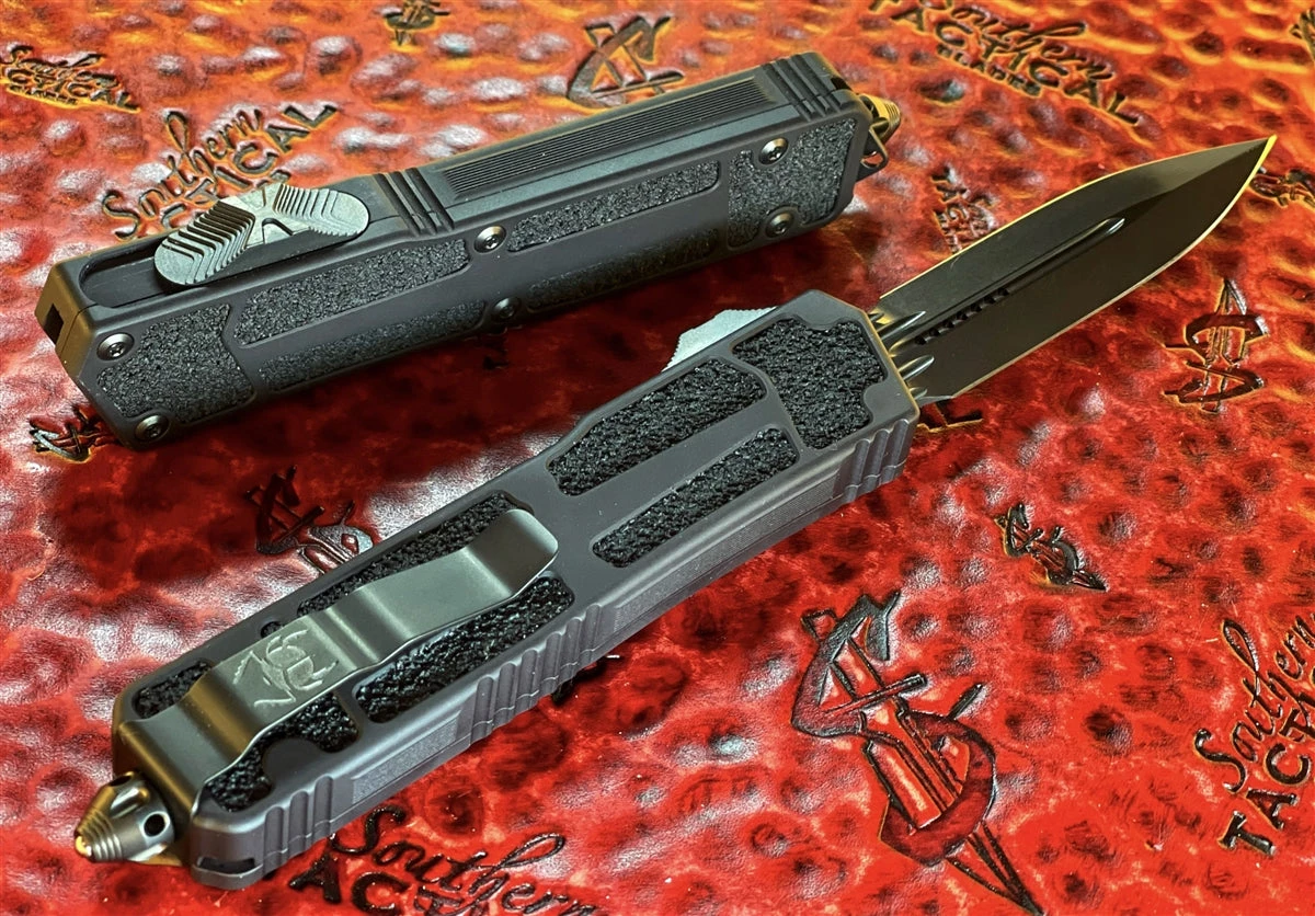 Microtech Scarab II Shadow OTF Automatic Double Edge DLC Blackout 2 Microtech Scarab II Shadow OTF Automatic Double Edge DLC Blackout - Image 2