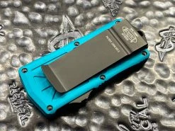 Microtech Exocet Double Edge Part Serrated Turquoise -PrecisionBladesMicrotech 8B3A9283 829A 4421 A6A1 F21608BB5177
