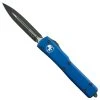 Microtech Blue UTX70 OTF Auto Knife, Dagger Black Blade