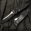 Microtech Socom Elite Auto S/E Black Aluminum Body W/ Two Tone Black Partially Serrated Blade (3.98”) 160A-2T