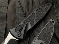 Microtech Socom Elite Auto S/E Black Aluminum Body W/ Two Tone Black Partially Serrated Blade (3.98”) 160A-2T 7 Microtech Socom Elite Auto S/E Black Aluminum Body W/ Two Tone Black Partially Serrated Blade (3.98”) 160A-2T -PrecisionBladesMicrotech IMG 9040 84728.1682635846