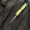 Microtech UTX-70 D/E OD Green Aluminum Body W/ Black Plain Edge Blade (2.42") 147-1OD