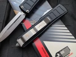 Microtech UTX-85 II D/E Black Aluminum Body W/ Stonewashed Plain Edge Blade (3.1") 232II-10S -PrecisionBladesMicrotech IMG 9982 10171.1684967380