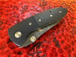 Microtech Knives / Lightfoot Dual Action LCC, Mike Norris Gator Skin Damascus, Carbon Fiber Scales. 7 Microtech Knives / Lightfoot Dual Action LCC, Mike Norris Gator Skin Damascus, Carbon Fiber Scales. -PrecisionBladesMicrotech MT LCCDA 4