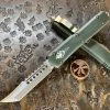 Microtech Ultratech Hellhound Tanto Bronzed Standard OD Green