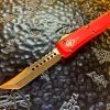 Microtech Ultratech Hellhound Bronzed Standard Red