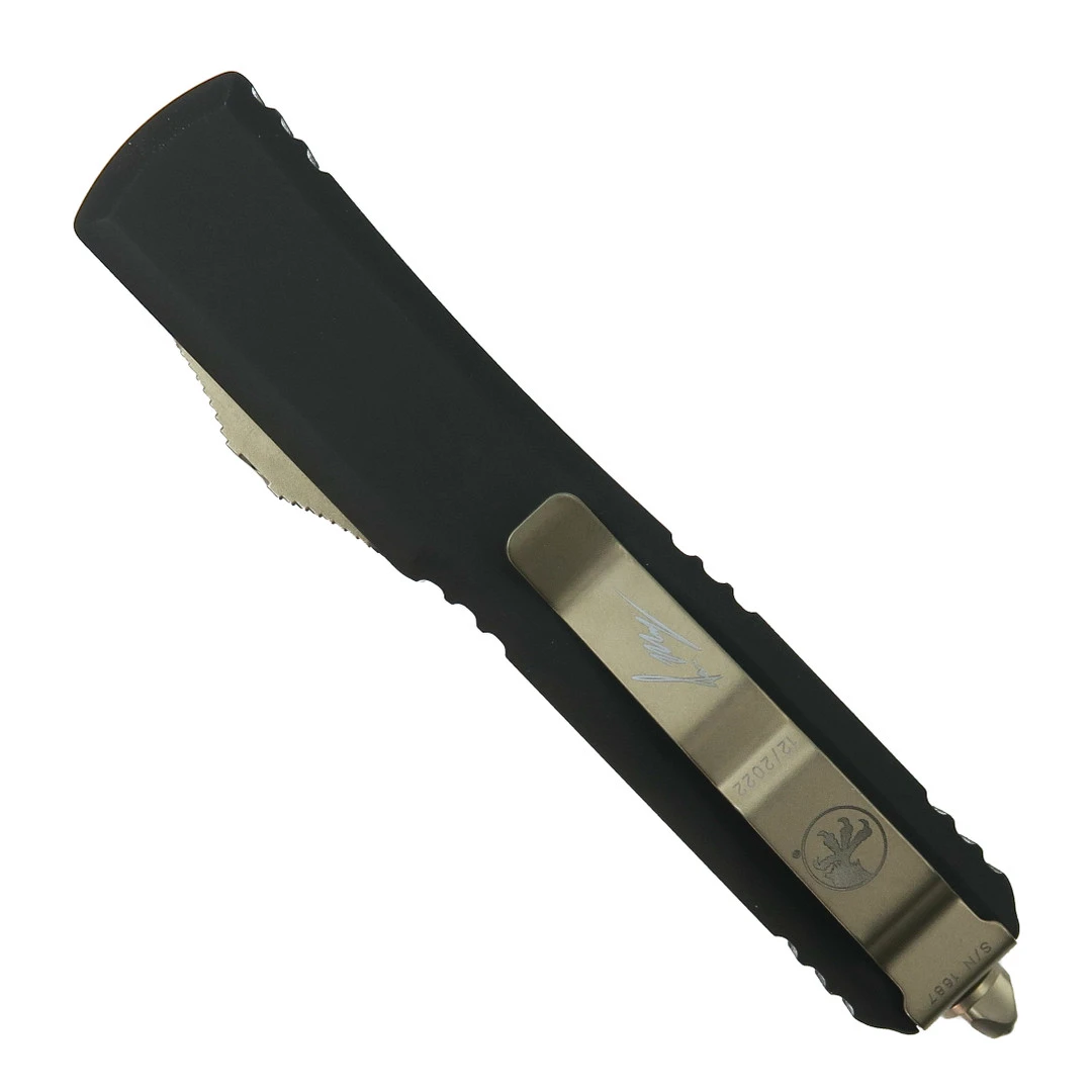 Microtech Signature Series Warhound Ultratech OTF, Bronzed Blade 2 Microtech Signature Series Warhound Ultratech OTF, Bronzed Blade - Image 2