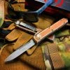 Microtech Ultratech Single Edge Apocalyptic Distressed Tan Standard