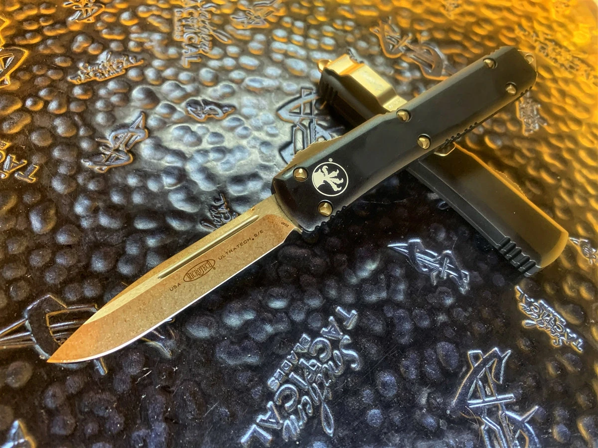 Microtech Ultratech Single Edge Bronzed Standard 1 Microtech Ultratech Single Edge Bronzed Standard