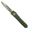 Microtech OD Green Ultratech OTF Auto Knife, Bronze Apocalyptic Blade