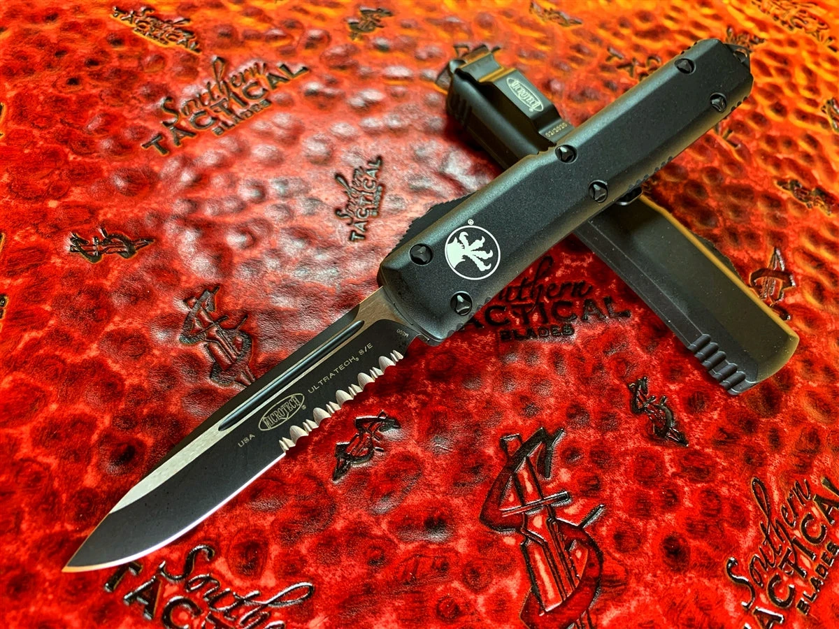 Microtech Ultratech Single Edge Part Serrated Tactical 1 Microtech Ultratech Single Edge Part Serrated Tactical