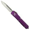 Microtech Violet Ultratech OTF Auto Knife, Satin Blade