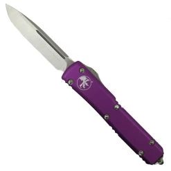 Microtech Violet Ultratech OTF Auto Knife, Satin Blade