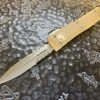 Microtech Ultratech Double Edge Part Serrated Apocalyptic Tan