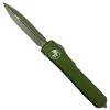 Microtech OD Green Ultratech OTF Auto Knife, Bronzed Dagger Blade