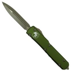Microtech OD Green Ultratech OTF Auto Knife, Bronzed Dagger Blade
