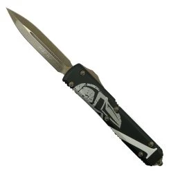 Microtech Signature Series Molon Labe Ultratech OTF Knife, Bronze Apocalyptic Dagger
