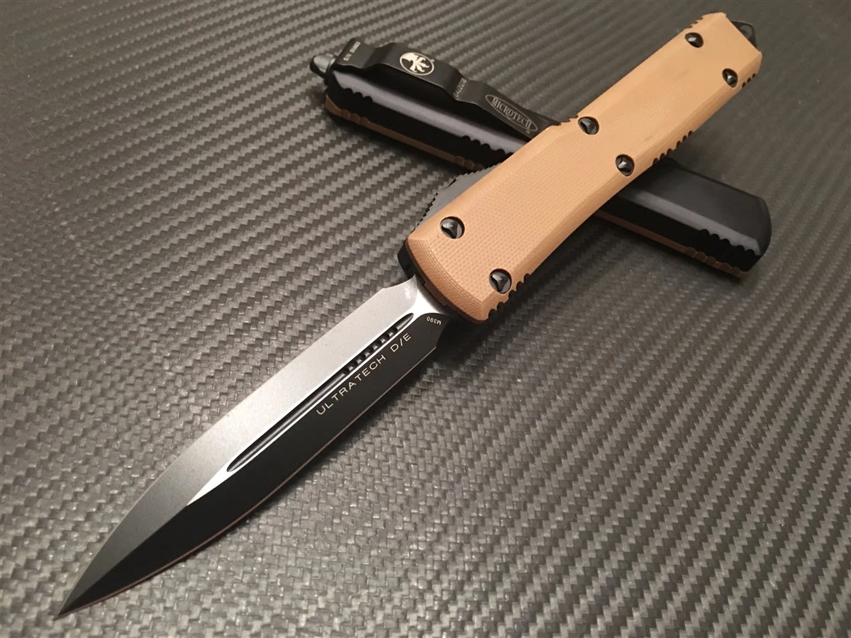 Microtech Ultratech Double Edge Tan G10 Standard 1 Microtech Ultratech Double Edge Tan G10 Standard