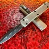 Microtech Ultratech OTF Automatic Knife Double Edge Titanium Grey Standard