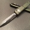 Microtech Ultratech Double Edge Part Serrated Black OD Green