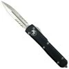 Microtech 122-5 Contoured Ultratech D/E OTF Auto Knife, Satin Combo Blade