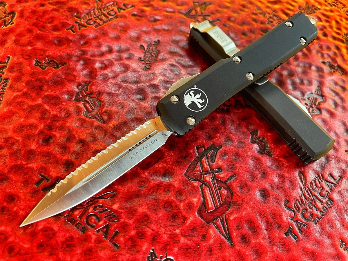 Microtech Ultratech Double Edge Satin Full Serrated 1 Microtech Ultratech Double Edge Satin Full Serrated
