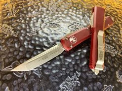 Microtech Ultratech Tanto Stonewashed Standard Merlot