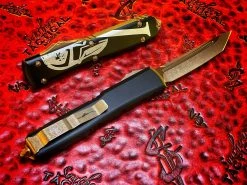 Microtech Ultratech OTF Automatic Knife Tanto Bronzed Apocalyptic Molon Labe Standard 5 Microtech Ultratech OTF Automatic Knife Tanto Bronzed Apocalyptic Molon Labe Standard -PrecisionBladesMicrotech MT123 13ML 4 0f08b68c 44fe 4b7f bf08 4f07f7490b57