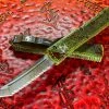 Microtech Ultratech Tanto Full Serrated “OUTBREAK” Deep Engraved Signature Series