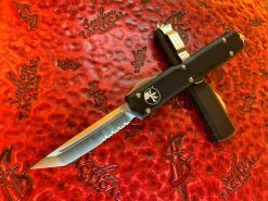 Microtech Ultratech Tanto Satin Partial Serrated