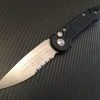 Microtech LUDT Single Edge Part Serrated Stonewashed