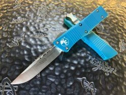 Microtech Troodon Single Edge Satin Standard Turquoise