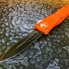 Microtech Combat Troodon Double Edge Standard Orange 2015 W/ Factory DLC Blade