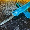 Microtech Combat Troodon Double Edge Standard Turquoise