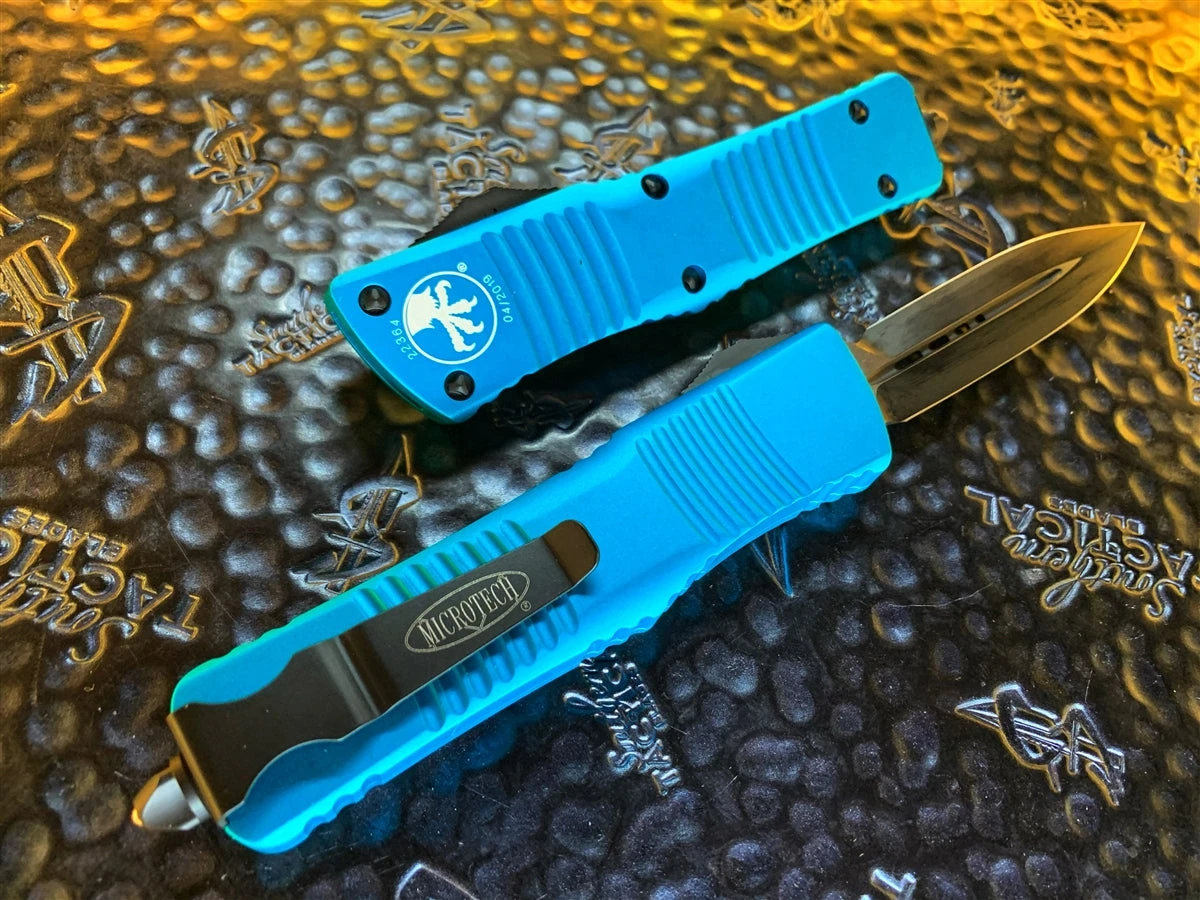Microtech Combat Troodon Double Edge Standard Turquoise 2 Microtech Combat Troodon Double Edge Standard Turquoise - Image 2