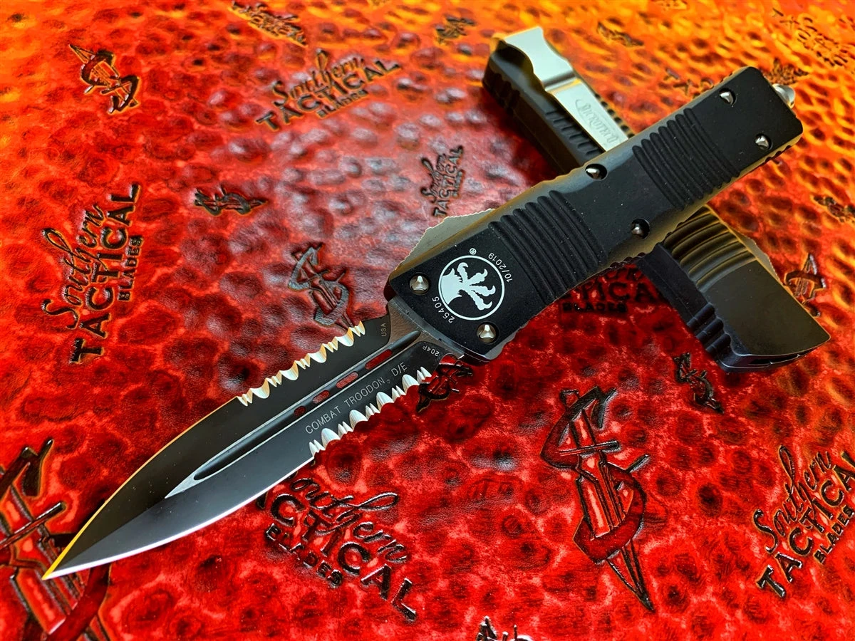 Microtech Combat Troodon Double Edge Part Serrated 1 Microtech Combat Troodon Double Edge Part Serrated