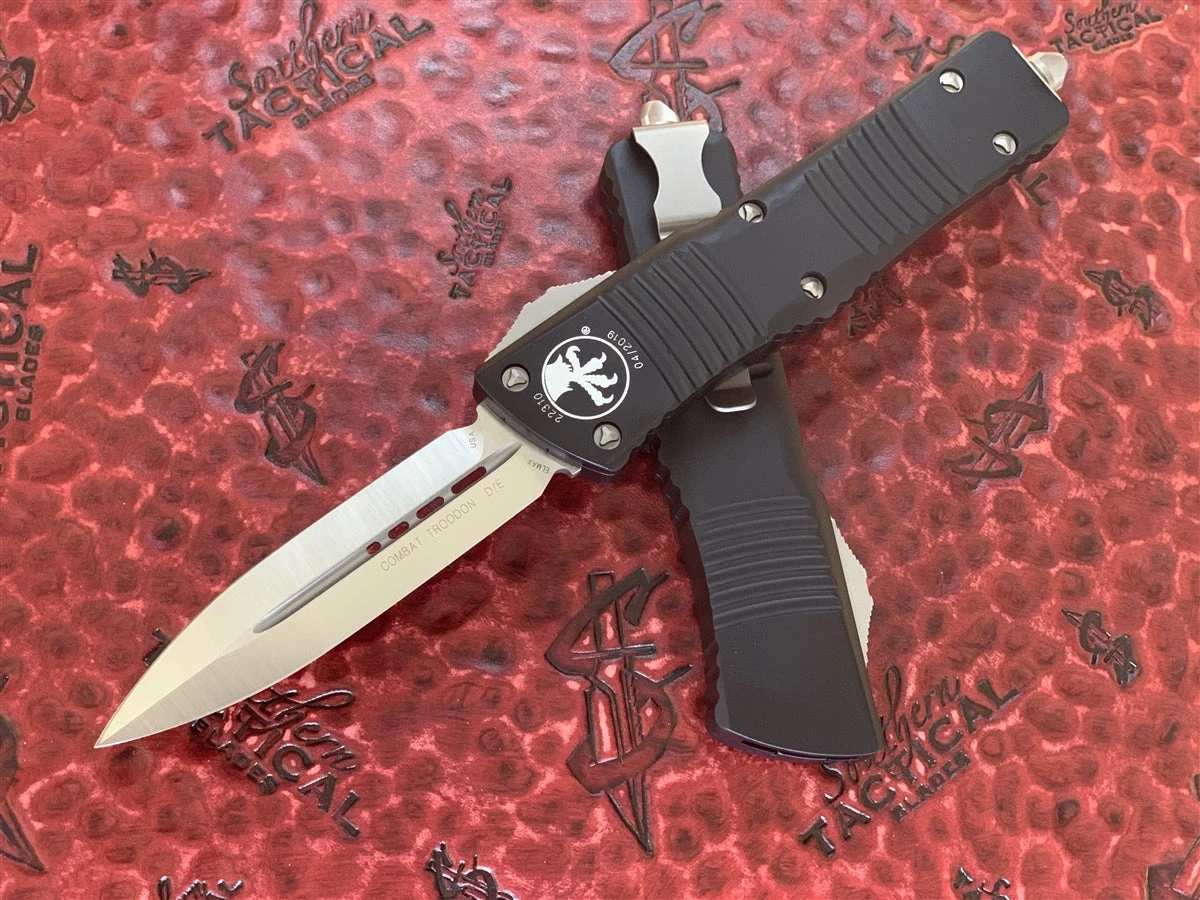 Microtech Combat Troodon Double Edge Satin Standard 1 Microtech Combat Troodon Double Edge Satin Standard