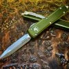 Microtech UTX-70 OTF Automatic Knife Double Edge Apocalyptic OD Green Standard