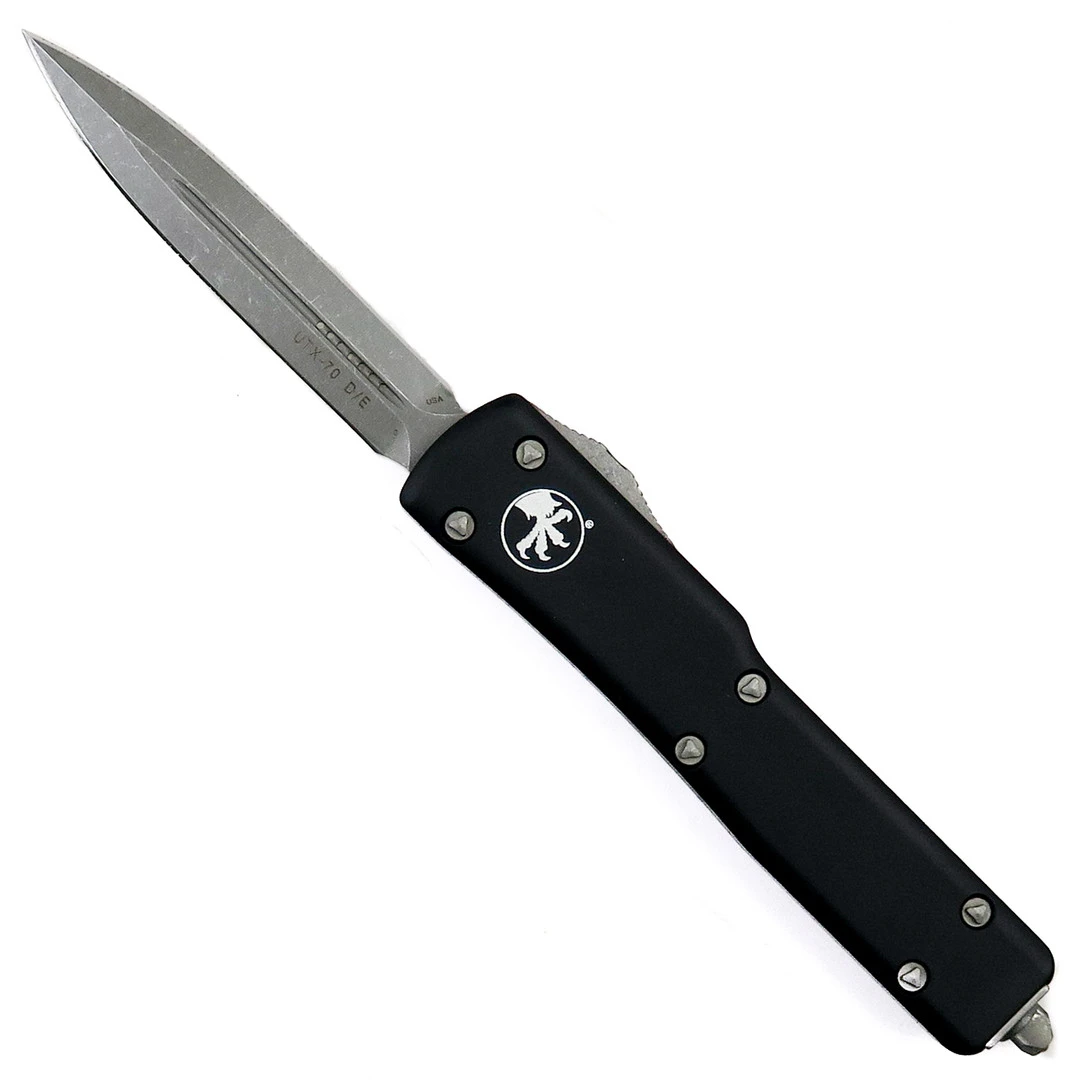 Microtech 147-10AP Contoured UTX-70 D/E OTF Auto Knife, Apocalyptic Blade 1 Microtech 147-10AP Contoured UTX-70 D/E OTF Auto Knife, Apocalyptic Blade