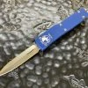 Microtech UTX-70 Double Edge Stonewashed Standard Blue