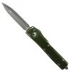 Microtech Distressed OD Green UTX-70 OTF Auto Knife, Apocalyptic Blade