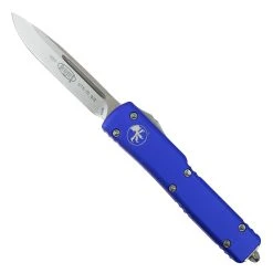 Microtech Purple UTX70 OTF Knife, Stonewash Plain Blade