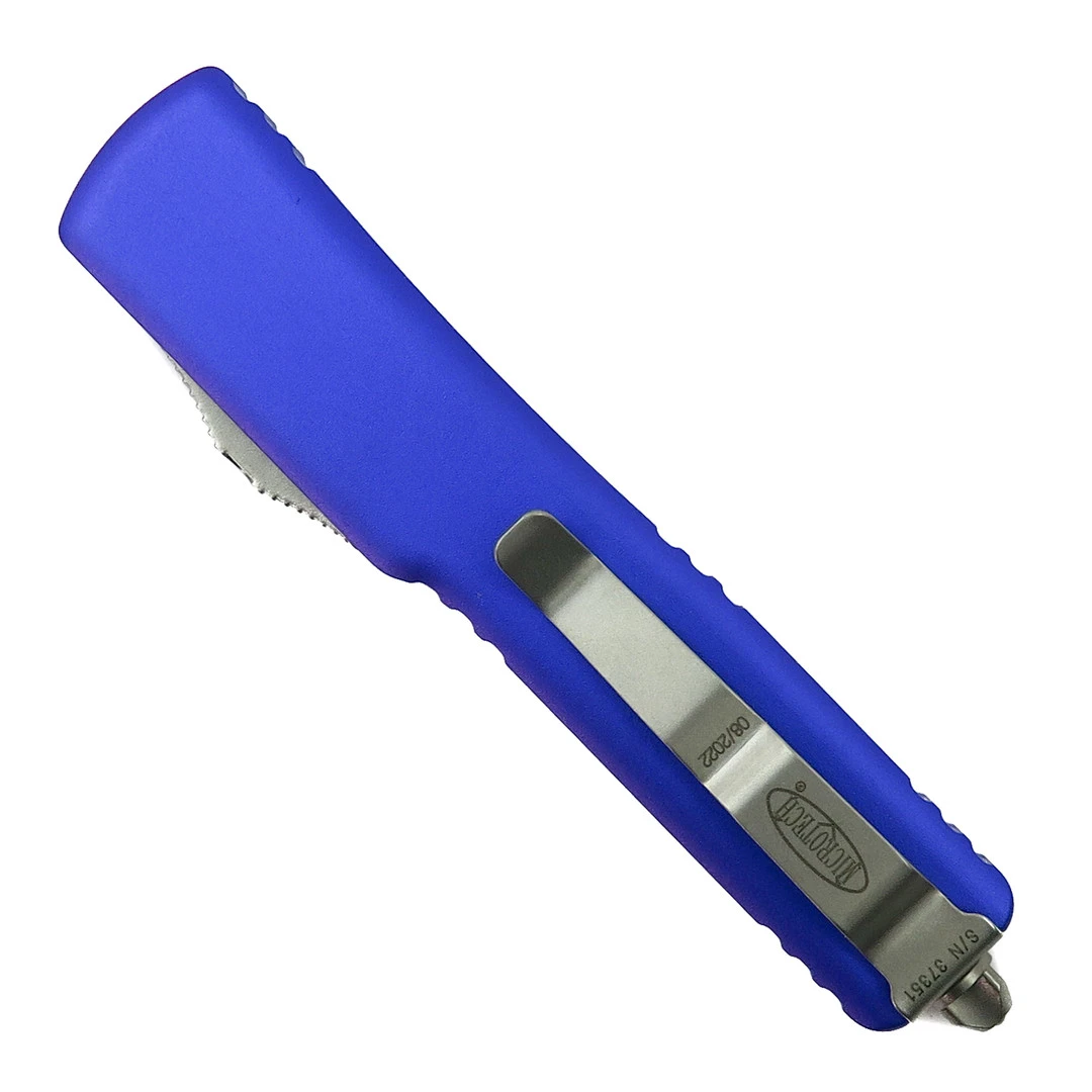 Microtech Purple UTX70 OTF Knife, Stonewash Plain Blade 2 Microtech Purple UTX70 OTF Knife, Stonewash Plain Blade - Image 2