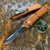 Microtech UTX-70 Single Edge Black Blade Standard Tan