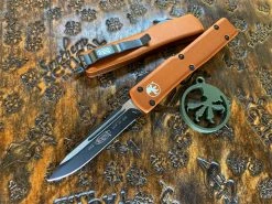 Microtech UTX-70 Single Edge Black Blade Standard Tan