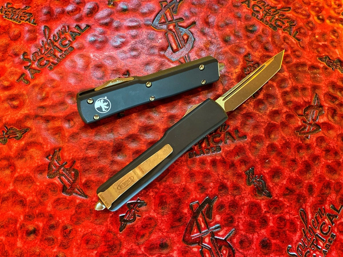 Microtech UTX-70 Tanto Edge Bronzed Apocalyptic Standard 2 Microtech UTX-70 Tanto Edge Bronzed Apocalyptic Standard - Image 2